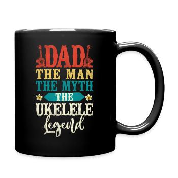 Ukulélé hawaïen Ukulélé Papa Papa Le - Mug uni - noir - Droite