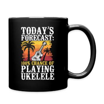 Hawaiian Ukulele Uke Today's - Tasse einfarbig - Schwarz - Rechts