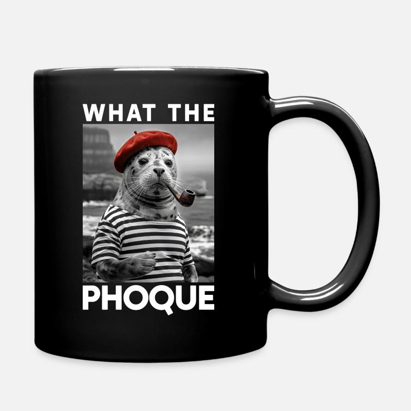 What the Phoque Pays Basque Humour Régional Basque - Mug uni - noir