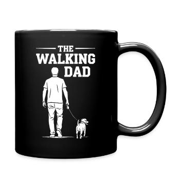 The Walking Dad - Funny Dog Dad Gift - Full Colour Mug - black - Right