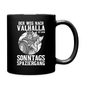 Mittelalter Schildwall Mittelaltermarkt Wikinger - Tasse einfarbig - Schwarz - Rechts