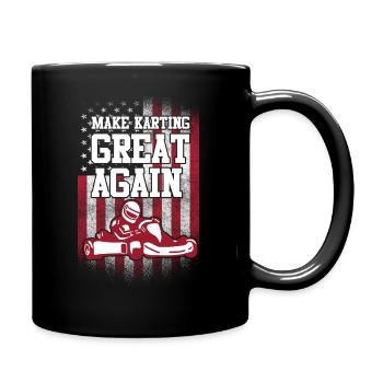 Vitesse de course de karting et conception des tees Track Spirit - Mug uni - noir - Droite
