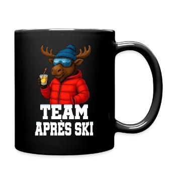 Team Après Ski - Moose with Schnapps - Party Crew - Full Colour Mug - black - Right