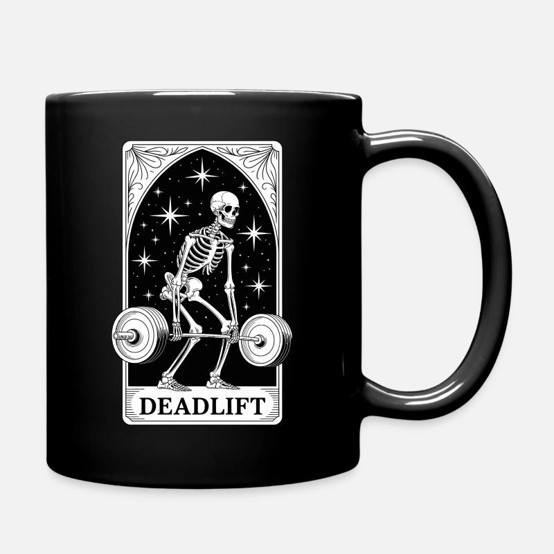 The Deadlift Tarot Card - Full Colour Mug - black