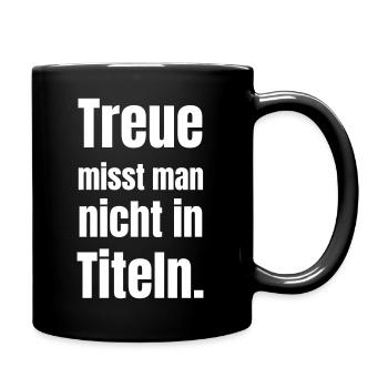L’amour ne se mesure pas en titres - Mug uni - noir - Droite