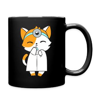 Receptionist Medicine Receptionist - Full Colour Mug - black - Right