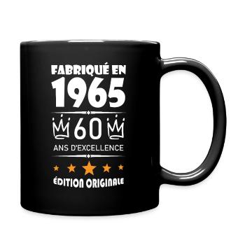 Fabriqué En 1965 Né En 1965 60 Ans Anniversaire - Mug uni - noir - Droite