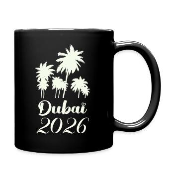 Scénario de Dubai Palm Trees 2026 - Mug uni - noir - Droite
