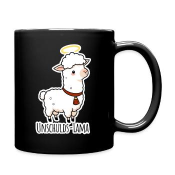 Innocence Lama ne l’a pas fait - Mug uni - noir - Droite
