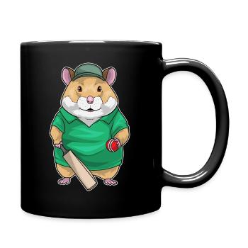 Hamster Cricket Cricket Bats Sports - Mug uni - noir - Droite