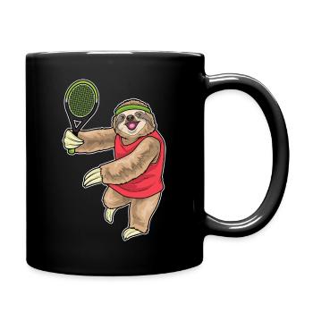 Sports de tennis de tennis paresseux - Mug uni - noir - Droite