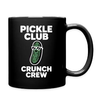 Pickle Club Crunch Crew Gurken Humor - Tasse einfarbig - Schwarz - Rechts