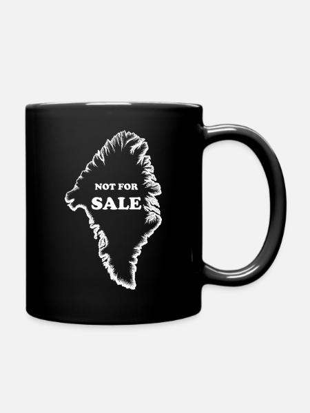 Grönland ist unverkäuflich - Freies Grönland - Tasse einfarbig - Schwarz