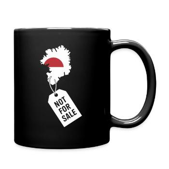 Grönland nicht zum Verkauf – Statement-Design - Tasse einfarbig - Schwarz - Rechts