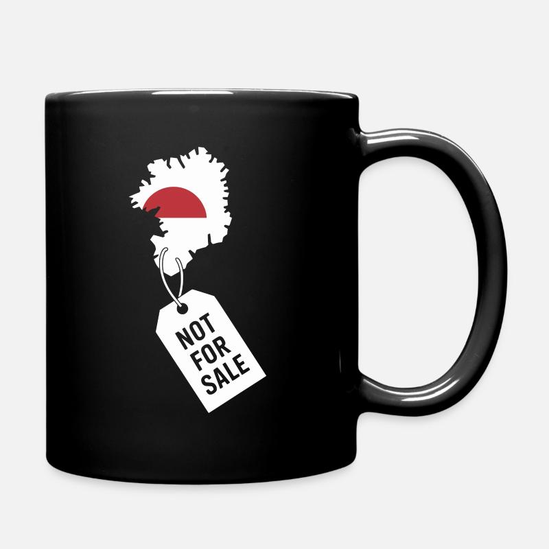 Greenland Not For Sale - Statement Design - Full Colour Mug - black