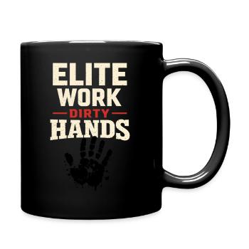 workers who are trained as welders and - Full Colour Mug - black - Right