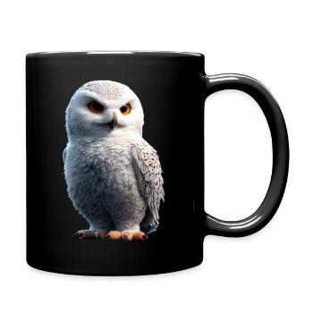 Snowy Owl White Owl Owl Owl Owl Snow Owl - Full Colour Mug - black - Right