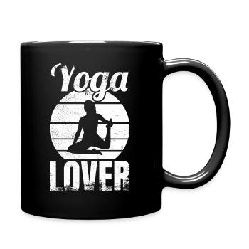 Yoga Lovers - Full Colour Mug - black - Right