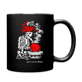 The Spirit of the Maker – skeleton Craft Design - Mug uni - noir - Droite