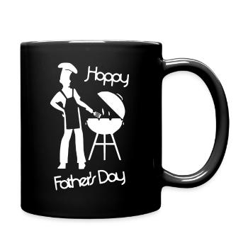 Bonne fête des pères - Grill blanc - Mug uni - noir - Droite