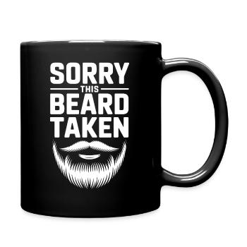 Désolé que cette barbe soit enlevée - Mug uni - noir - Droite