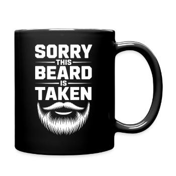 Beard Status: Taken - Full Colour Mug - black - Right