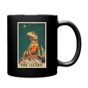 Lézard des lézards - Mug uni - noir - Droite