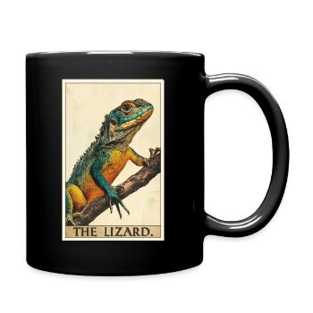 Lézard des lézards - Mug uni - noir - Droite