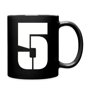 5 - Tasse einfarbig - Schwarz - Rechts