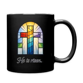 He Is Risen - Tasse einfarbig - Schwarz - Rechts