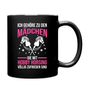 Steckenpferd Hobbyhorse Hobby Horsing - Tasse einfarbig - Schwarz - Rechts