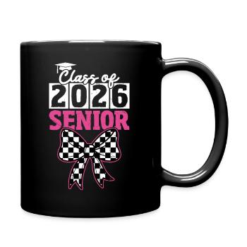 Abschlussjahrgang Abschlussjahrgang 2026 - Tasse einfarbig - Schwarz - Rechts