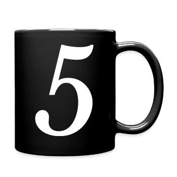 5. JUBILÄUM. 5 JAHRE. 5. JUBILÄUM - Tasse einfarbig - Schwarz - Rechts