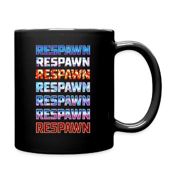 Respawn Neon Gradient Logo Style - Full Colour Mug - black - Right