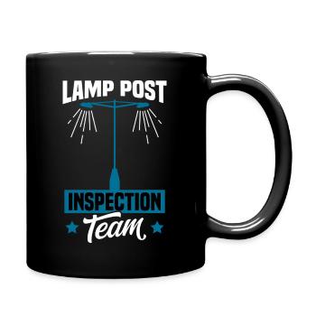 Street Light Inspection Utility Worker Art  - Tasse einfarbig - Schwarz - Rechts