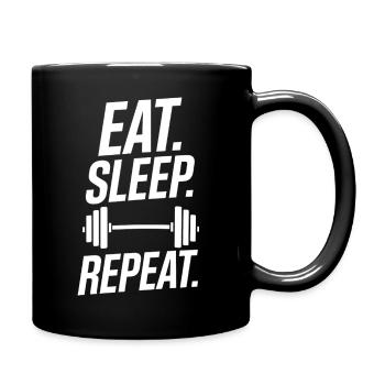 Haltérophilie Entraînement Fitness Bodybuilding - Mug uni - noir - Droite