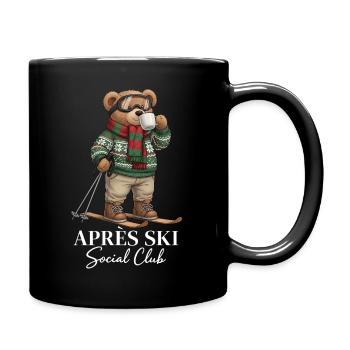 Après Ski Social Club Bär - Tasse einfarbig - Schwarz - Rechts