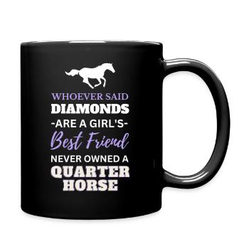 Ami Quarter Horse - Don Amateur de chevaux & Cavalier - Mug uni - noir - Droite