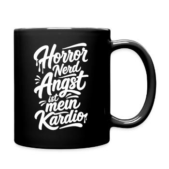 Horror Nerd Filmabend Comic Szene - Tasse einfarbig - Schwarz - Rechts