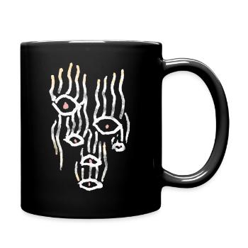 Wikinger Symbol - Volüspa - Tasse einfarbig - Schwarz - Rechts