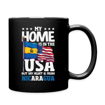 Fierté et Foyer du drapeau du Nicaragua - Mug uni - noir - Droite