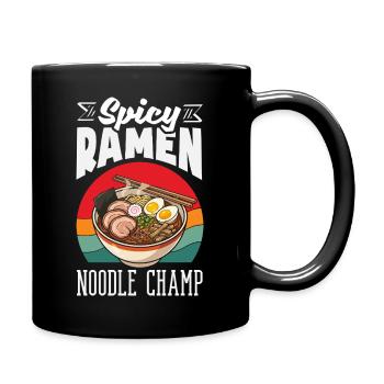 Scharfer Ramen Nudel Champion Japanisch - Tasse einfarbig - Schwarz - Rechts