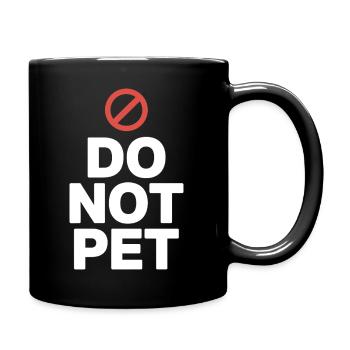 Ne caressez pas l’introverti à distance calme et antisocial - Mug uni - noir - Droite