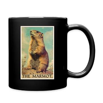 Marmottes Marmotte - Mug uni - noir - Droite