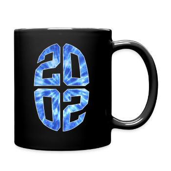 24 JAHRE ALT 2002 24. GEBURTSTAG - Tasse einfarbig - Schwarz - Rechts