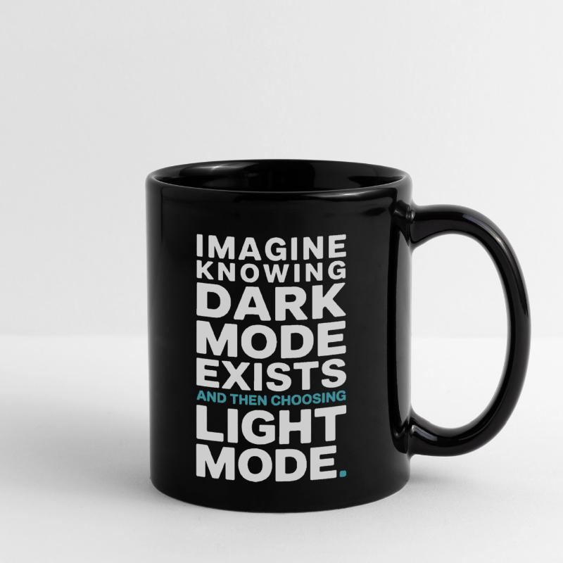 Le mode sombre existe Programmeur IT Nerd Coder Office Mug uni