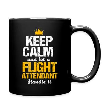 Hôtesse de l’air hôtesse de l’air - Mug uni - noir - Droite