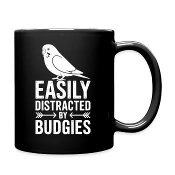 Expressions de perruche : plaisante, cadeau de perruche. - Mug uni - noir - Droite