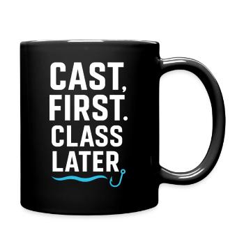 Cast First Class Later - Full Colour Mug - black - Right