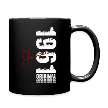 65e anniversaire Cadeau Millésime Juin Millésime 1961 - Mug uni - noir - Droite